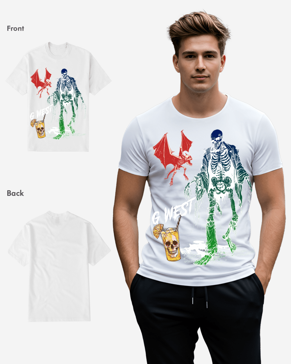 Regular Fit Bat Buddy Front Graphic T Shirt