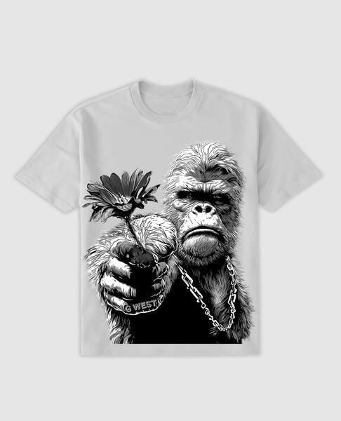 Regular Fit Big Mam Front Graphic T Shirt : Gwpbast5052 - 3 Colors