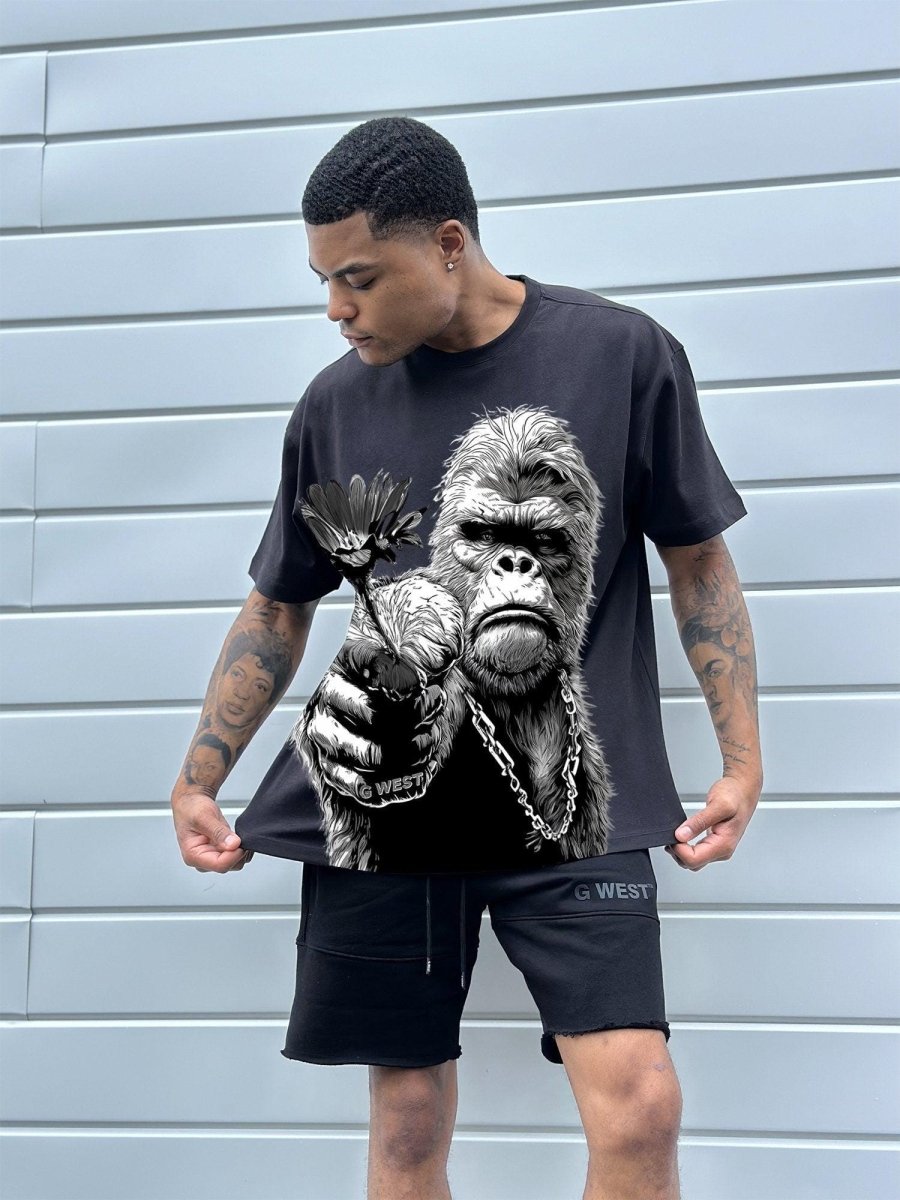 Regular Fit Big Mam Front Graphic T Shirt : Gwpbast5052 - 3 Colors