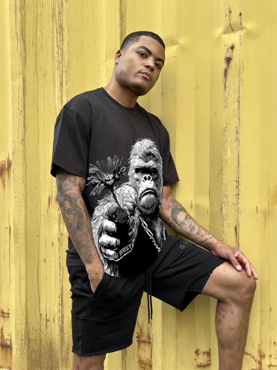 Regular Fit Big Mam Front Graphic T Shirt : Gwpbast5052 - 3 Colors