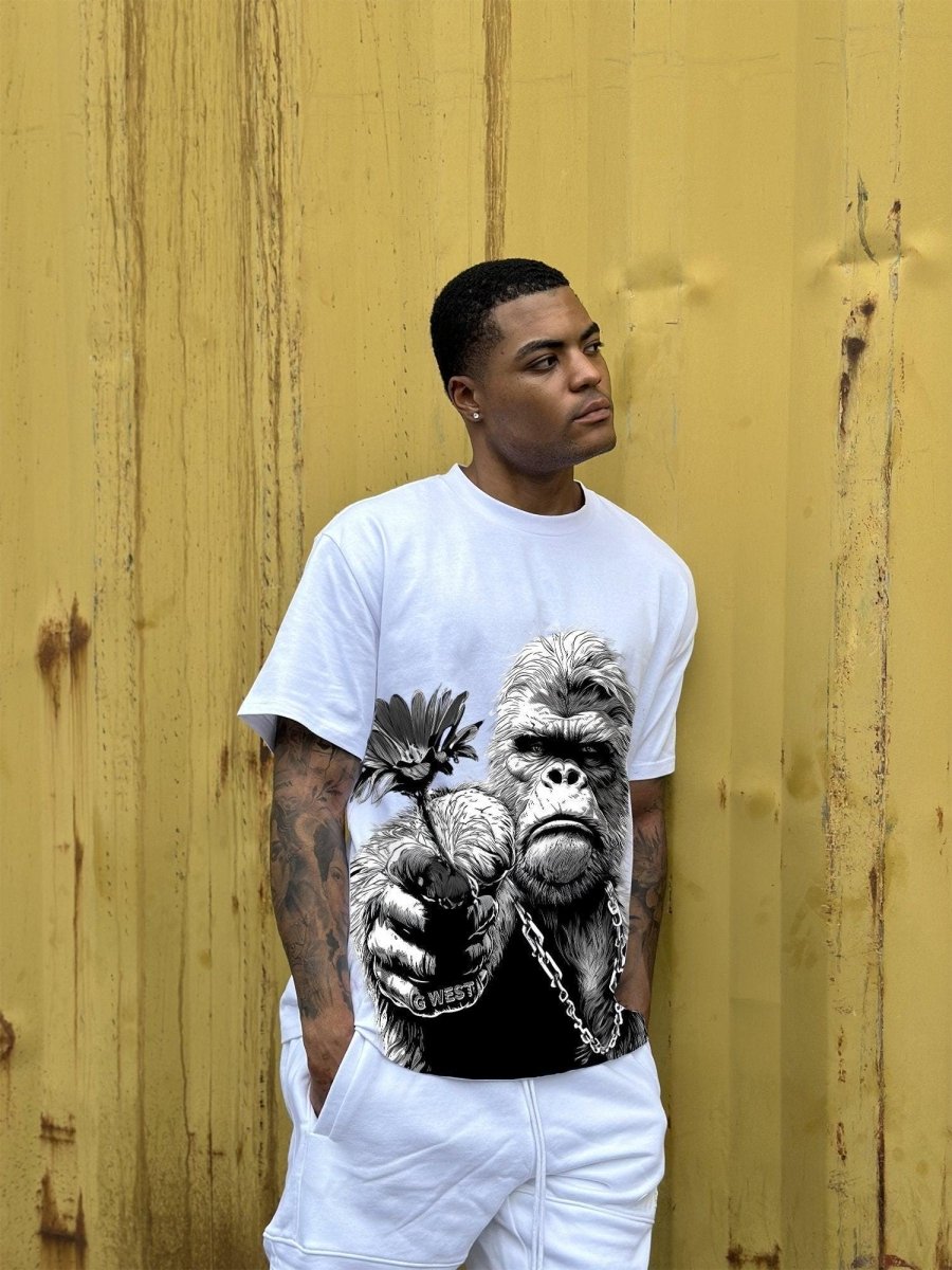 Regular Fit Big Mam Front Graphic T Shirt : Gwpbast5052 - 3 Colors