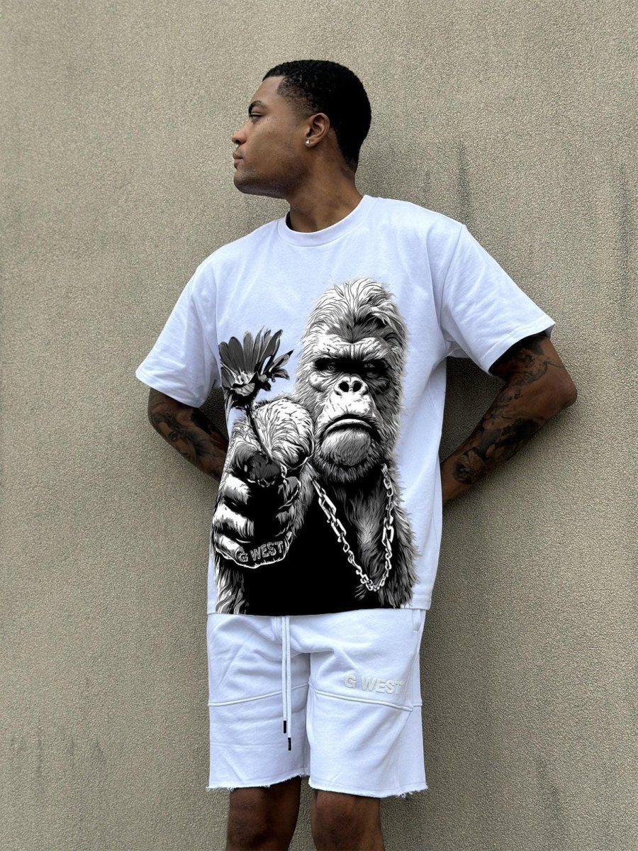 Regular Fit Big Mam Front Graphic T Shirt : Gwpbast5052 - 3 Colors