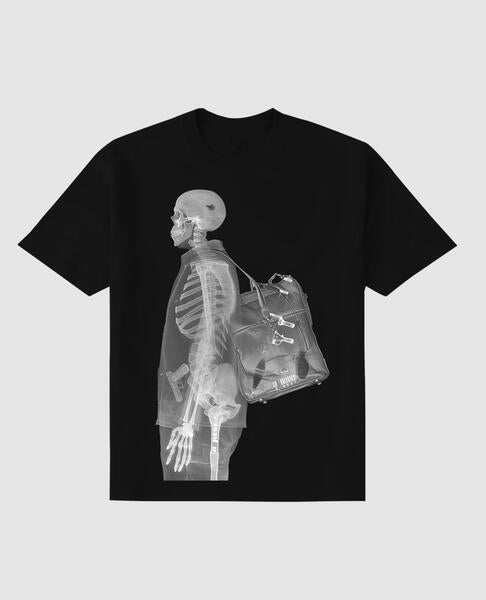 Regular Fit Full X Ray Front Graphic T Shirt : Gwpbast5058 - 3 Colors