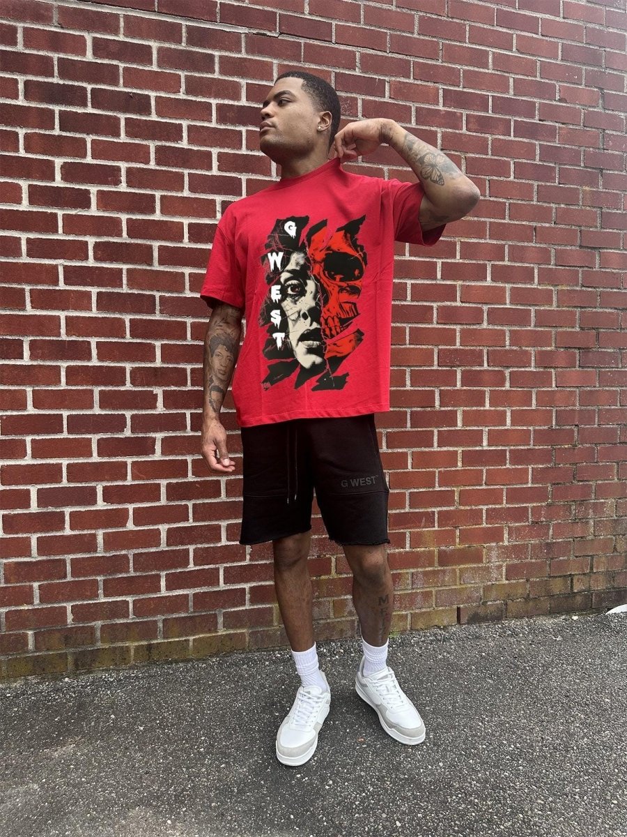 Regular Fit Inside Out Front Graphic T Shirt