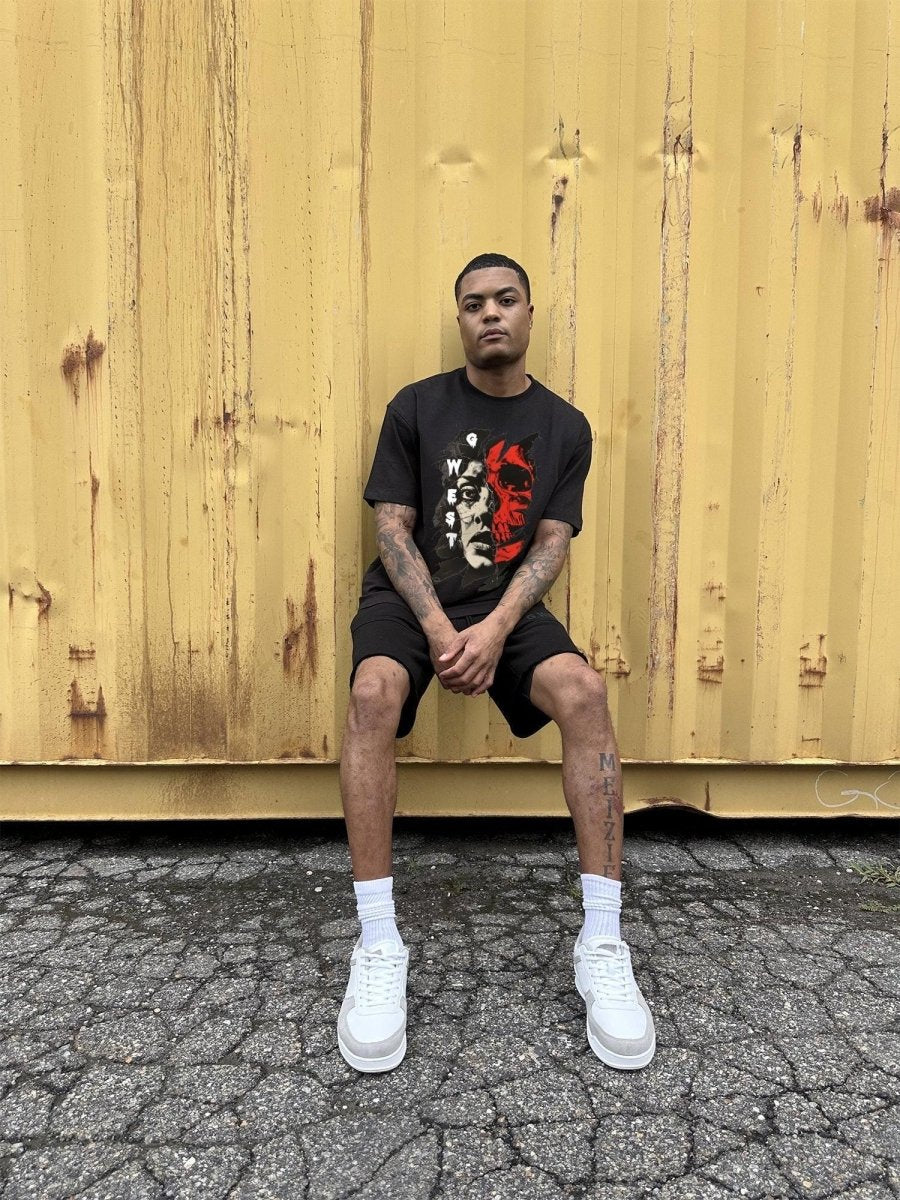 Regular Fit Inside Out Front Graphic T Shirt