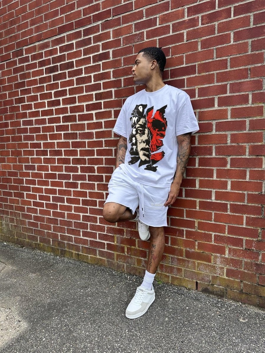 Regular Fit Inside Out Front Graphic T Shirt