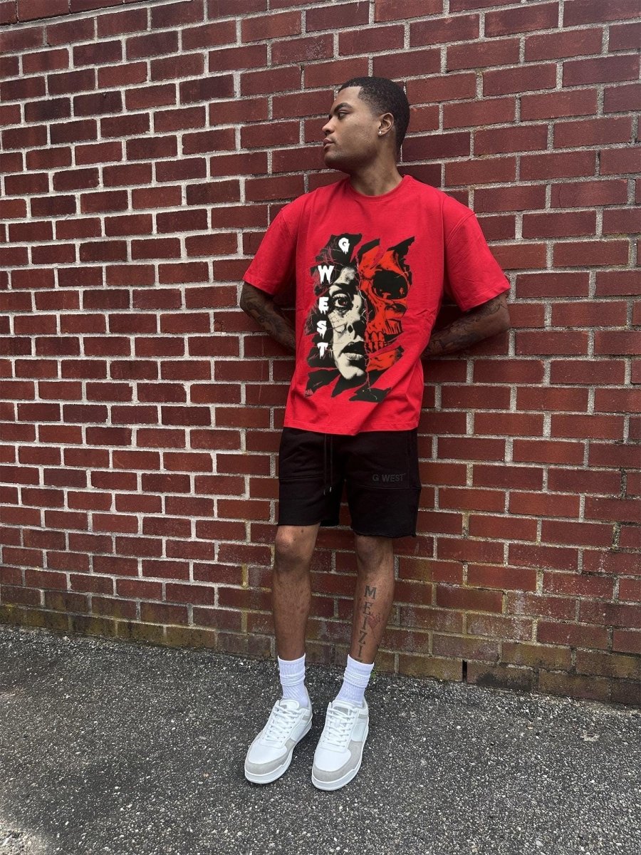 Regular Fit Inside Out Front Graphic T Shirt