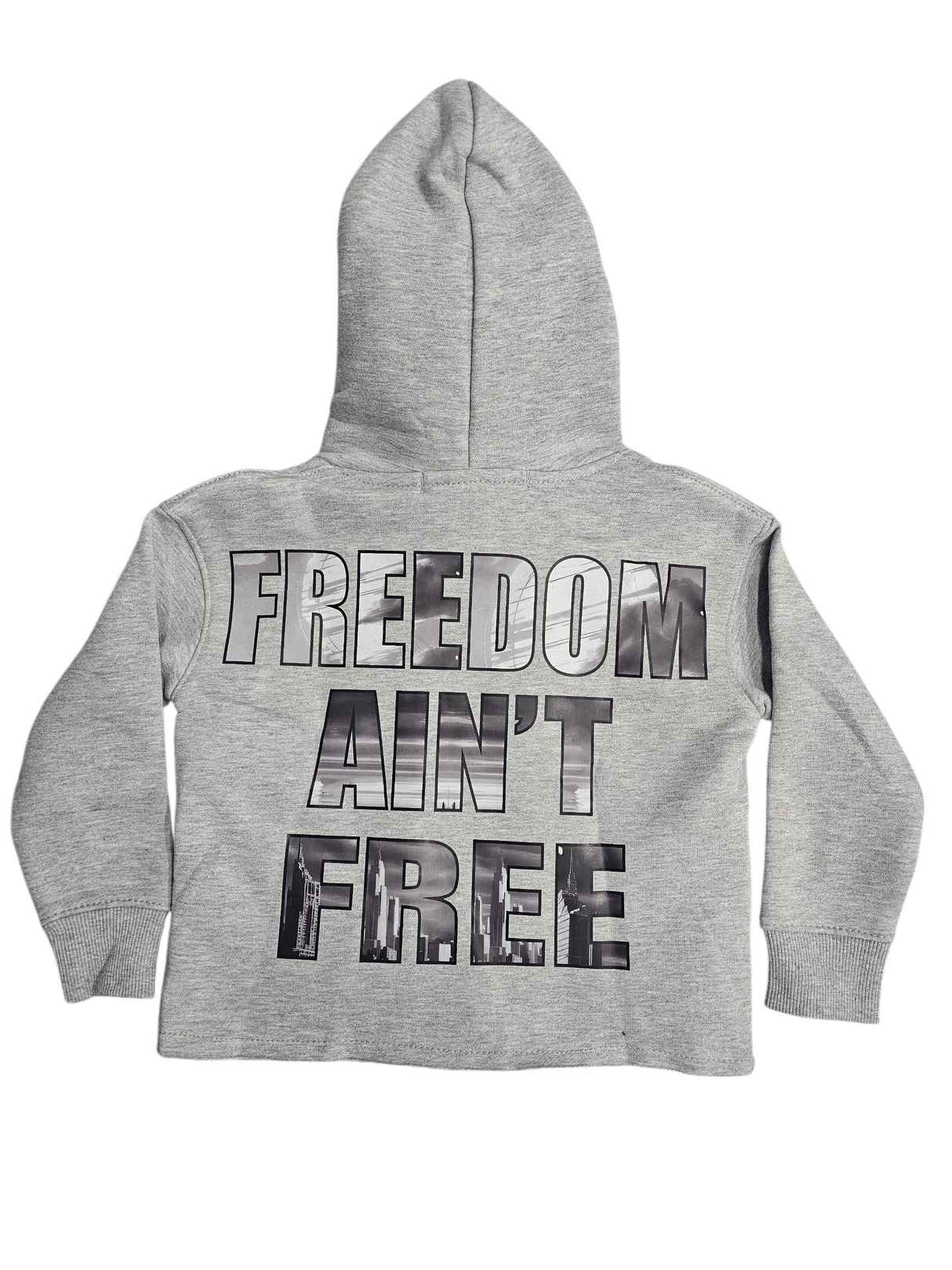 Focus Kids Street Liberty Rhinestones Cropped Hoodie Multi Colors