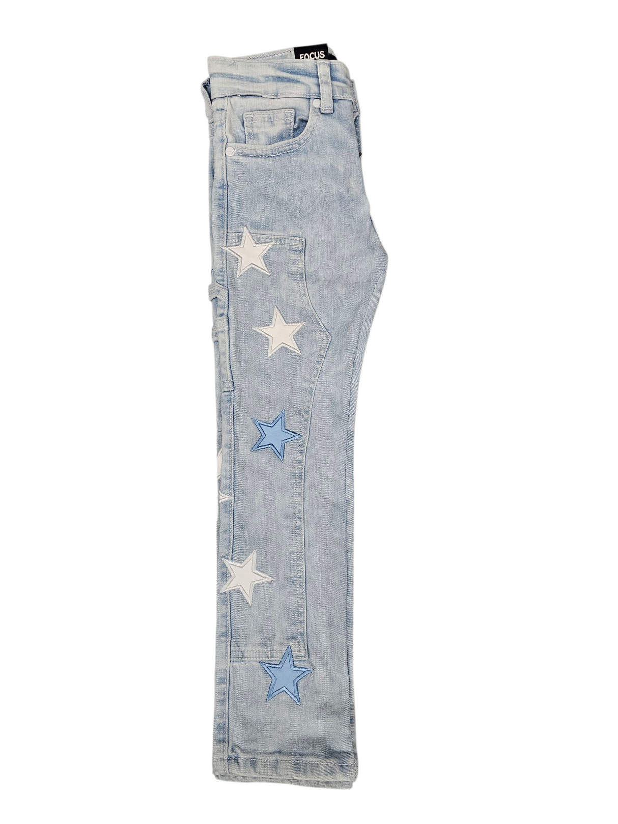 Focus Kids Stacked Jeans All Over Stars Multi Colors