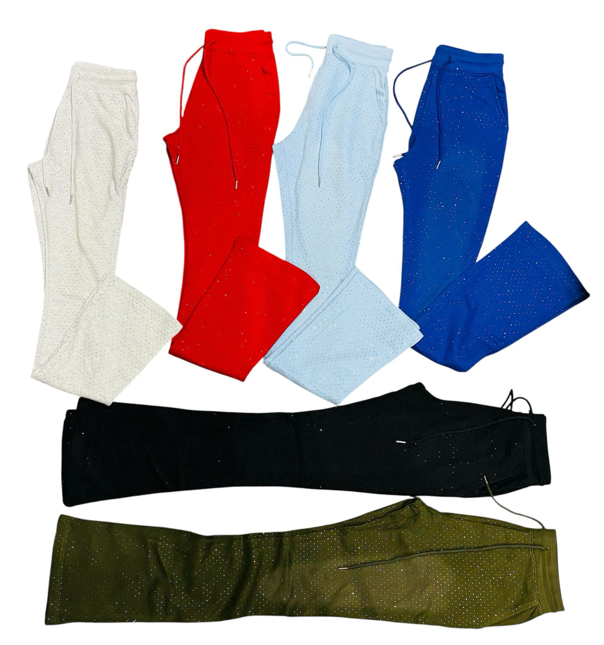 Focus All Stone Stacked Sweatpants Multi Colors