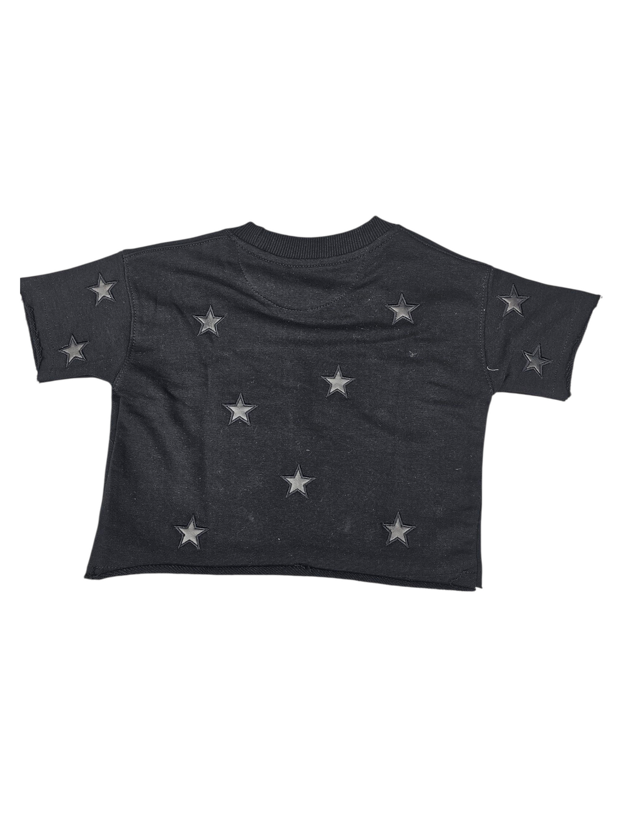 Focus Kids Cowboy Stars Cropped T Shirt Multi Colors