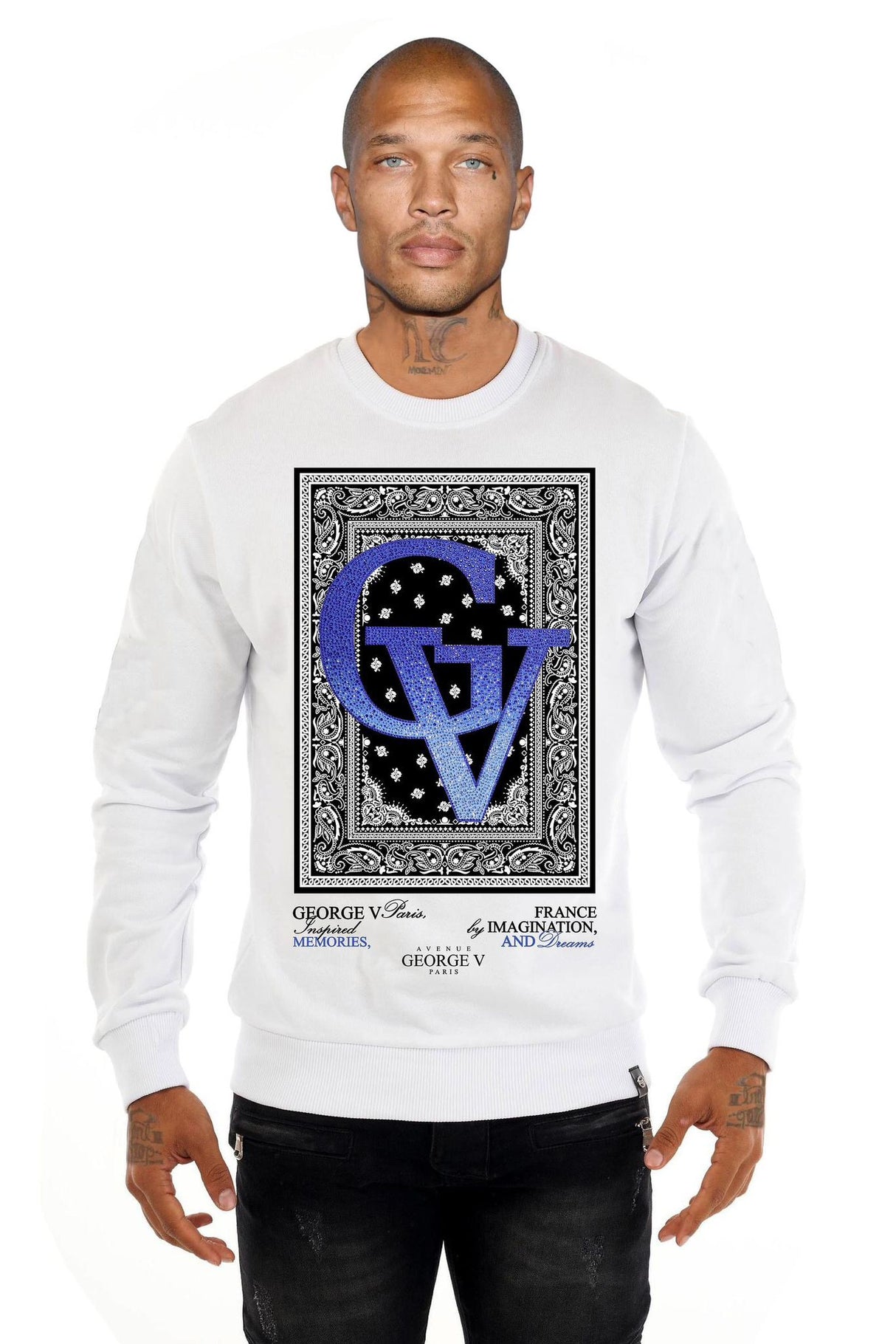 George V Paris Sweatshirt GV2606 White