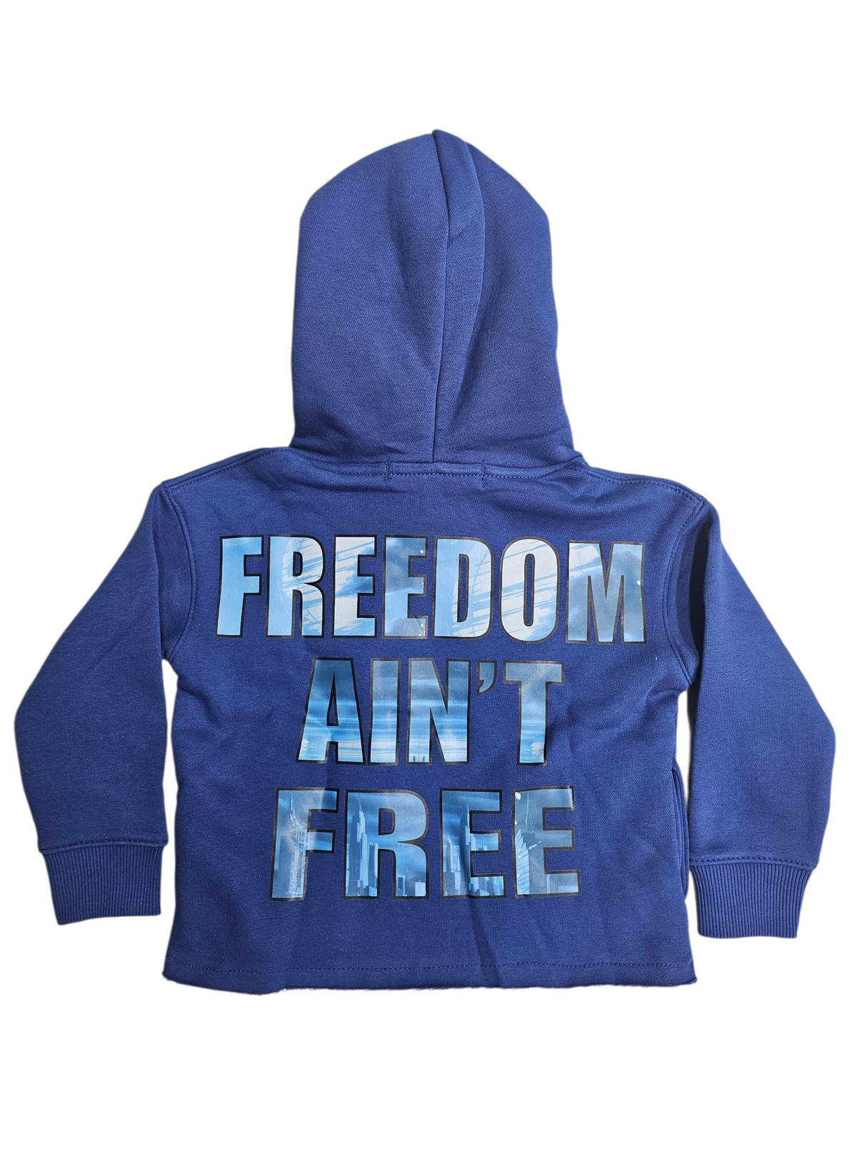 Focus Kids Street Liberty Rhinestones Cropped Hoodie Multi Colors