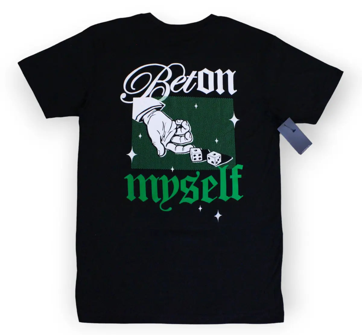 Outrank - T Shirt - Bet On MySelf - Black / Green