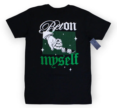 Outrank - T Shirt - Bet On MySelf - Black / Green