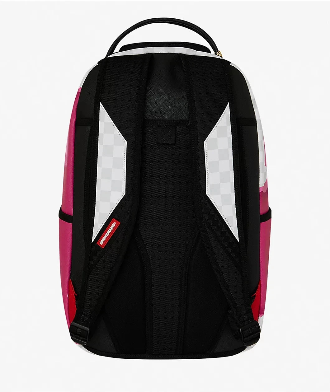 SprayGround 3D Check White And Pink Dlxsv Backpack