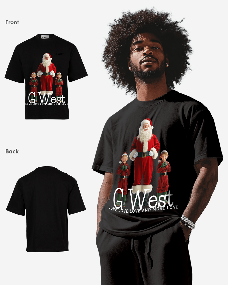 Santa & His Elves Oversized T-Shirt