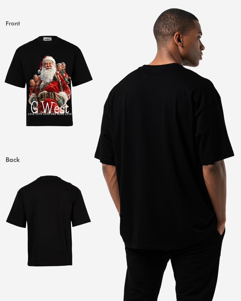 Santa's Joyride Oversized  T-Shirt