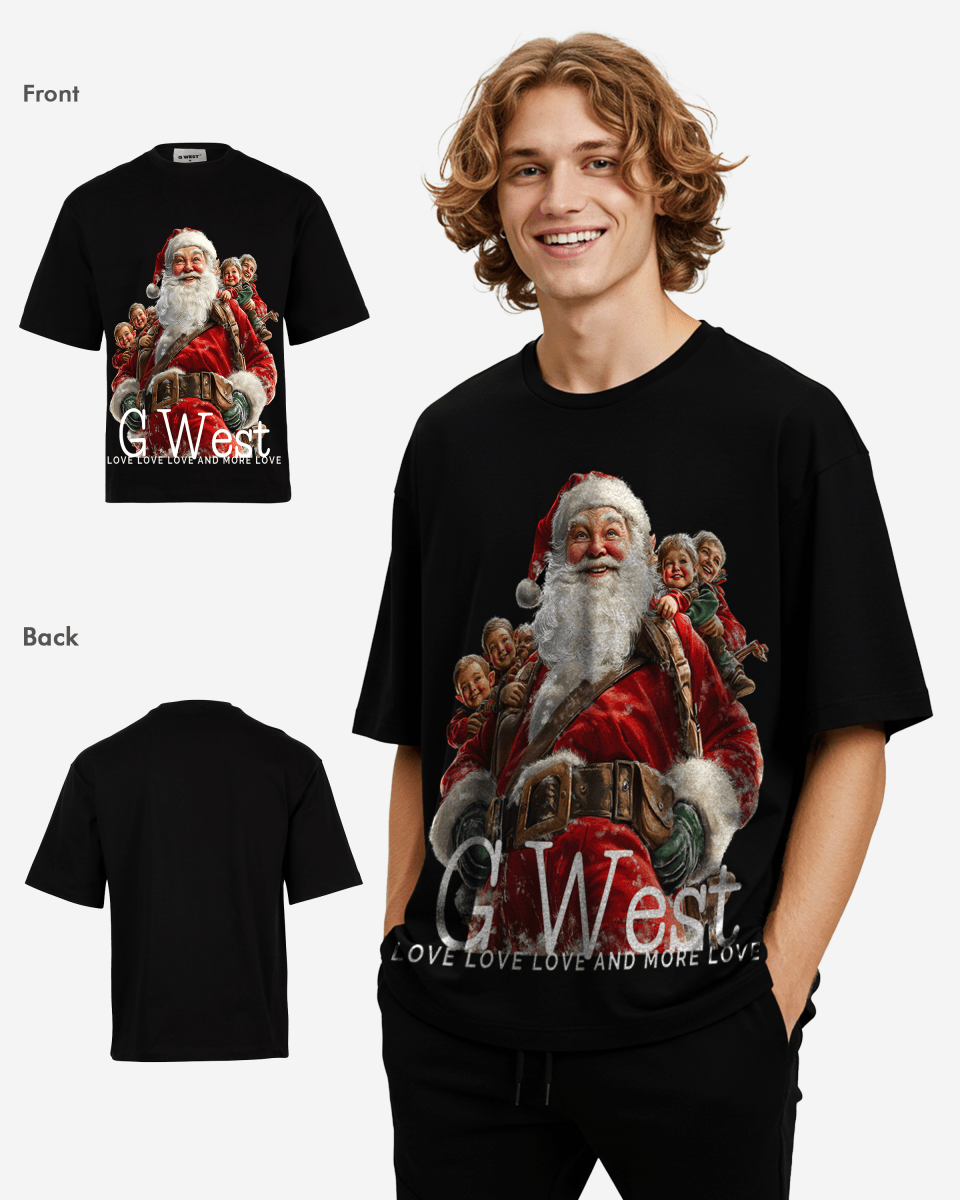 Santa's Joyride Oversized  T-Shirt
