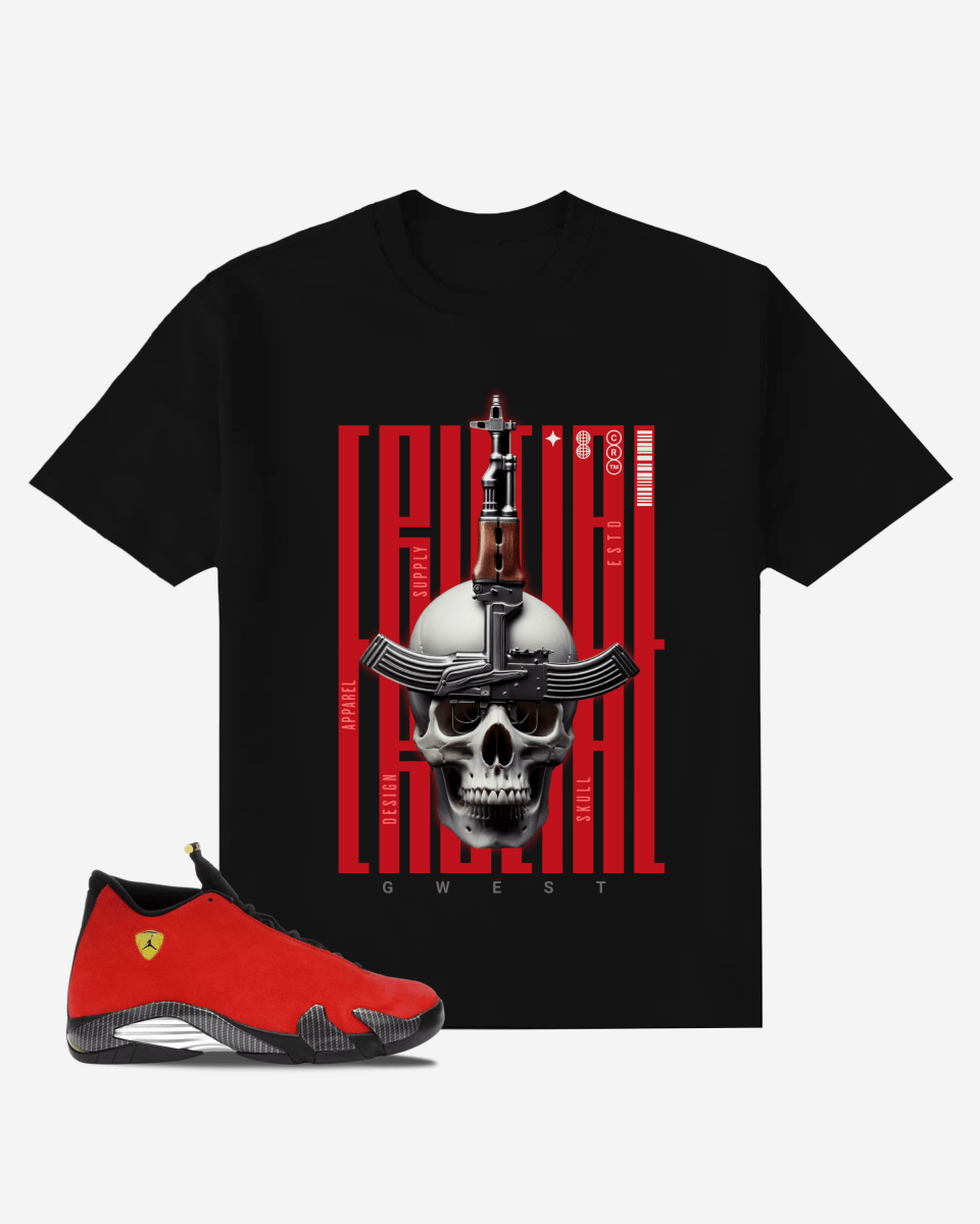 SKULL 47 GUN Oversized T-Shirt