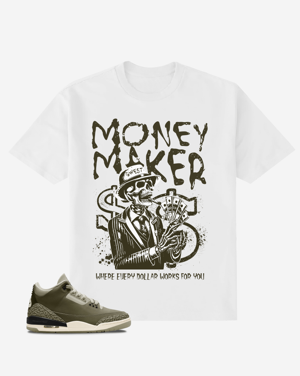 Skull Money Maker Oversized T-Shirt