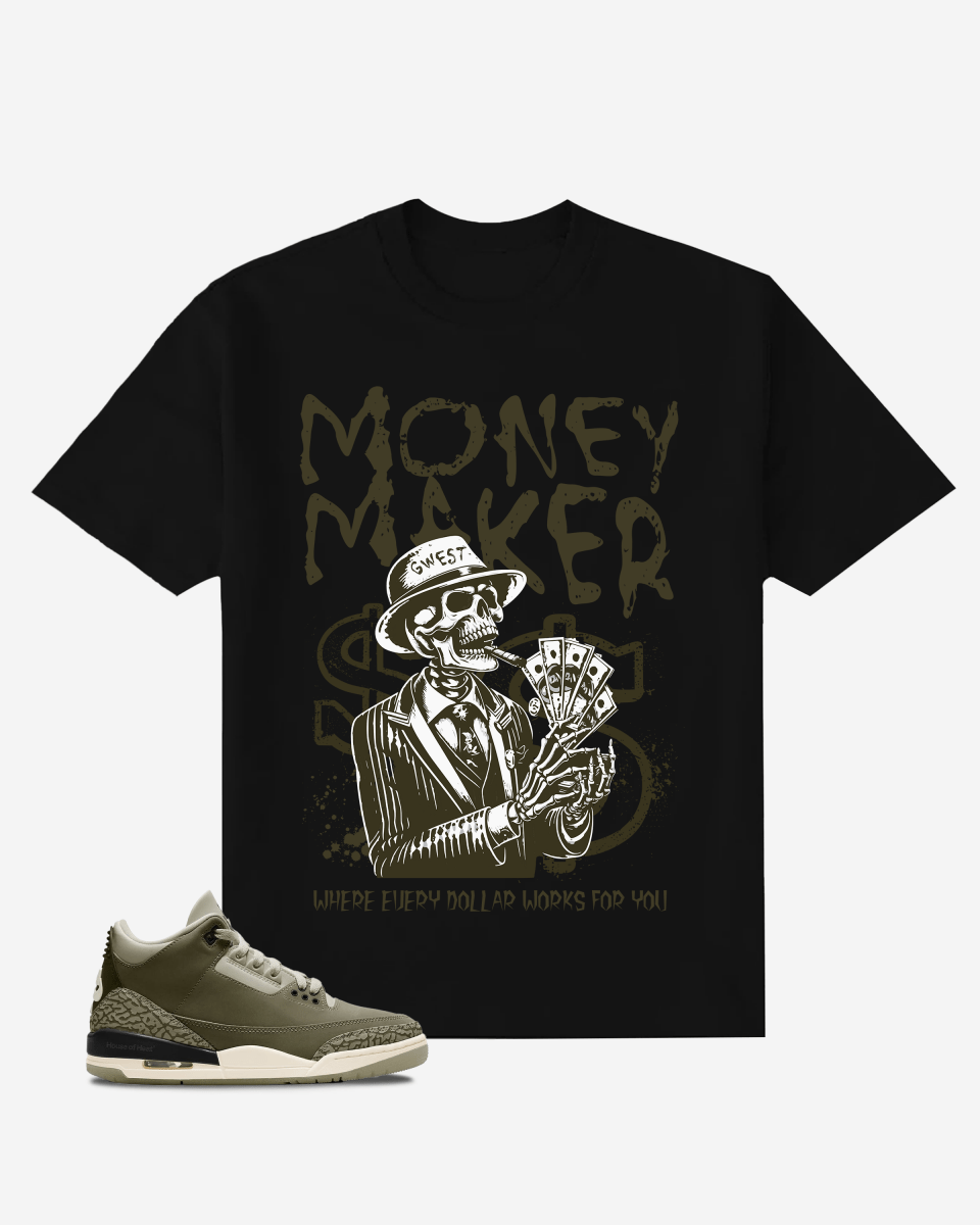 Skull Money Maker Oversized T-Shirt