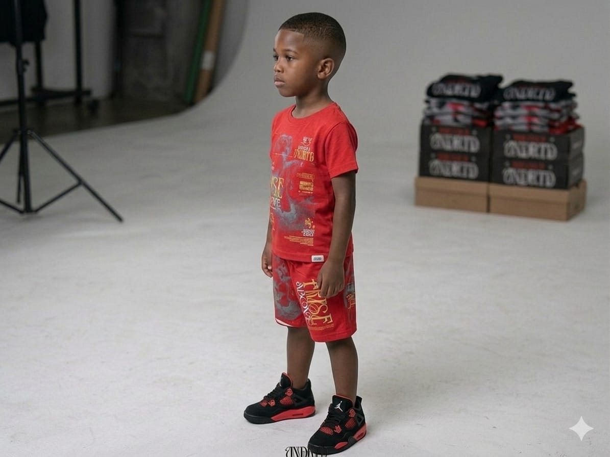 stylish kids summer outfit Undrtd rise above streetwear set