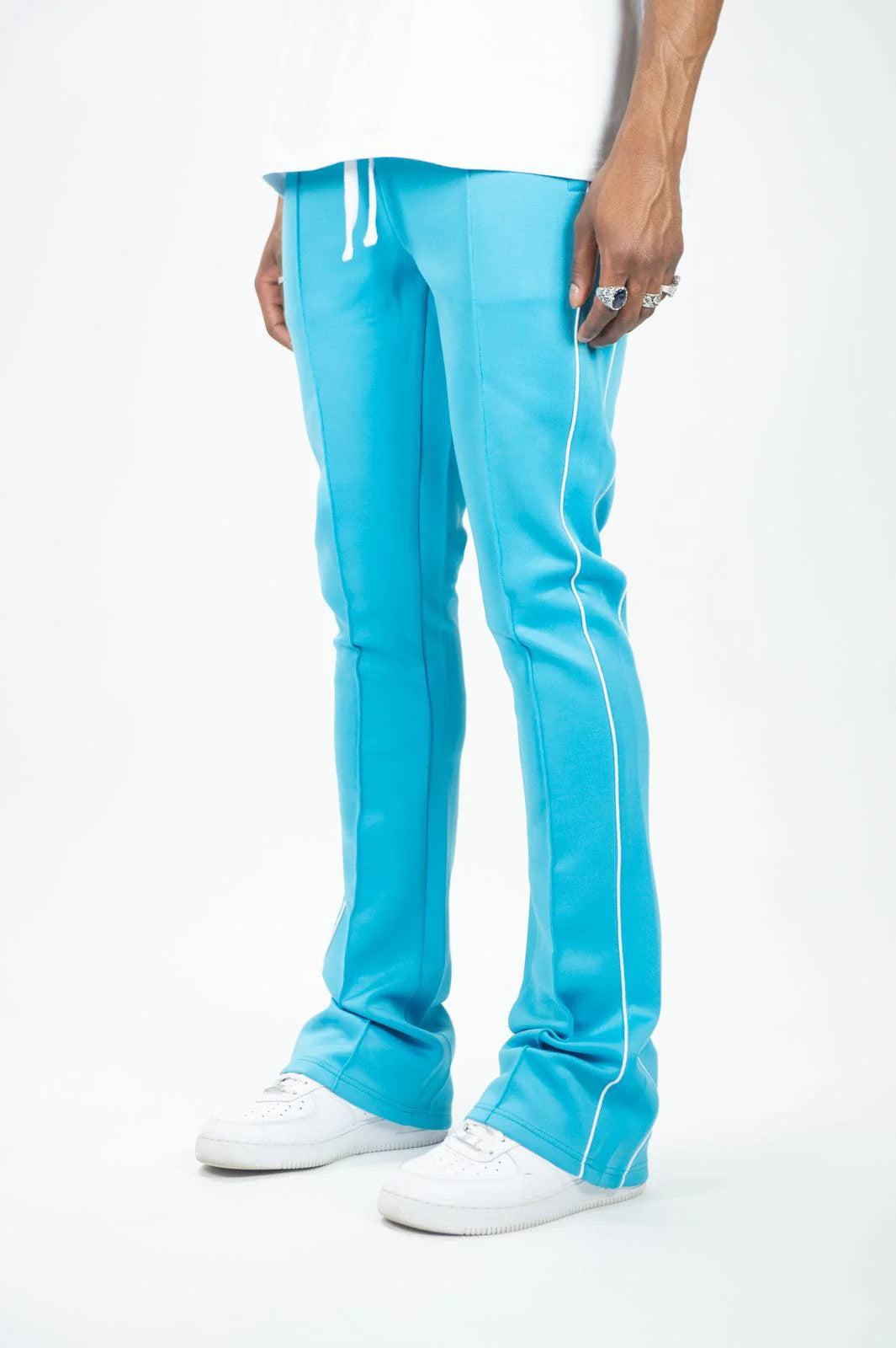 REBEL MINDS STACKED TRACK PANT MULTI COLOR GO ONE SIZE UP