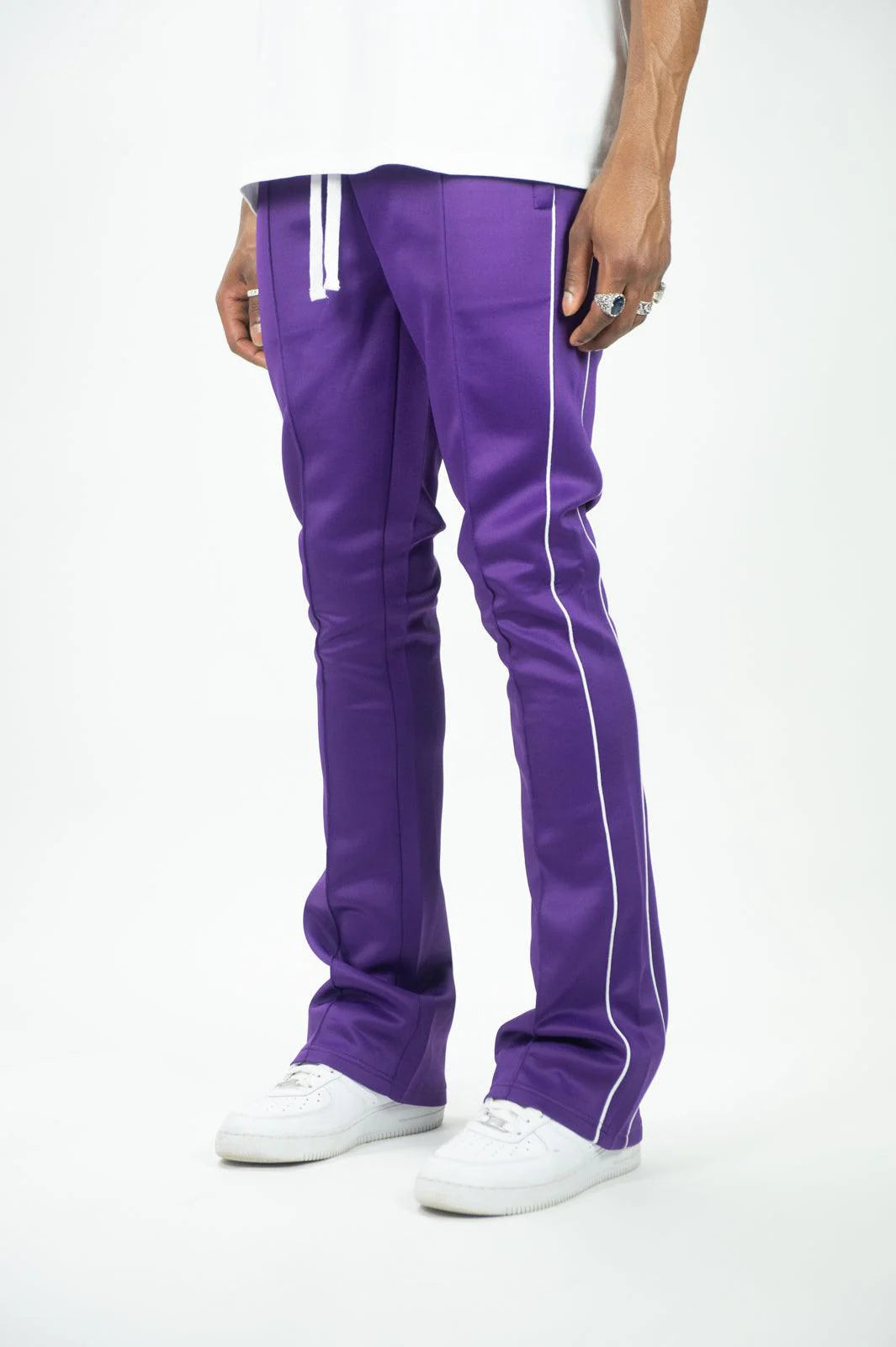 REBEL MINDS STACKED TRACK PANT MULTI COLOR GO ONE SIZE UP
