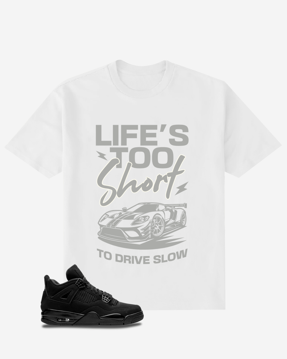 Typography Car Oversized  T-Shirt
