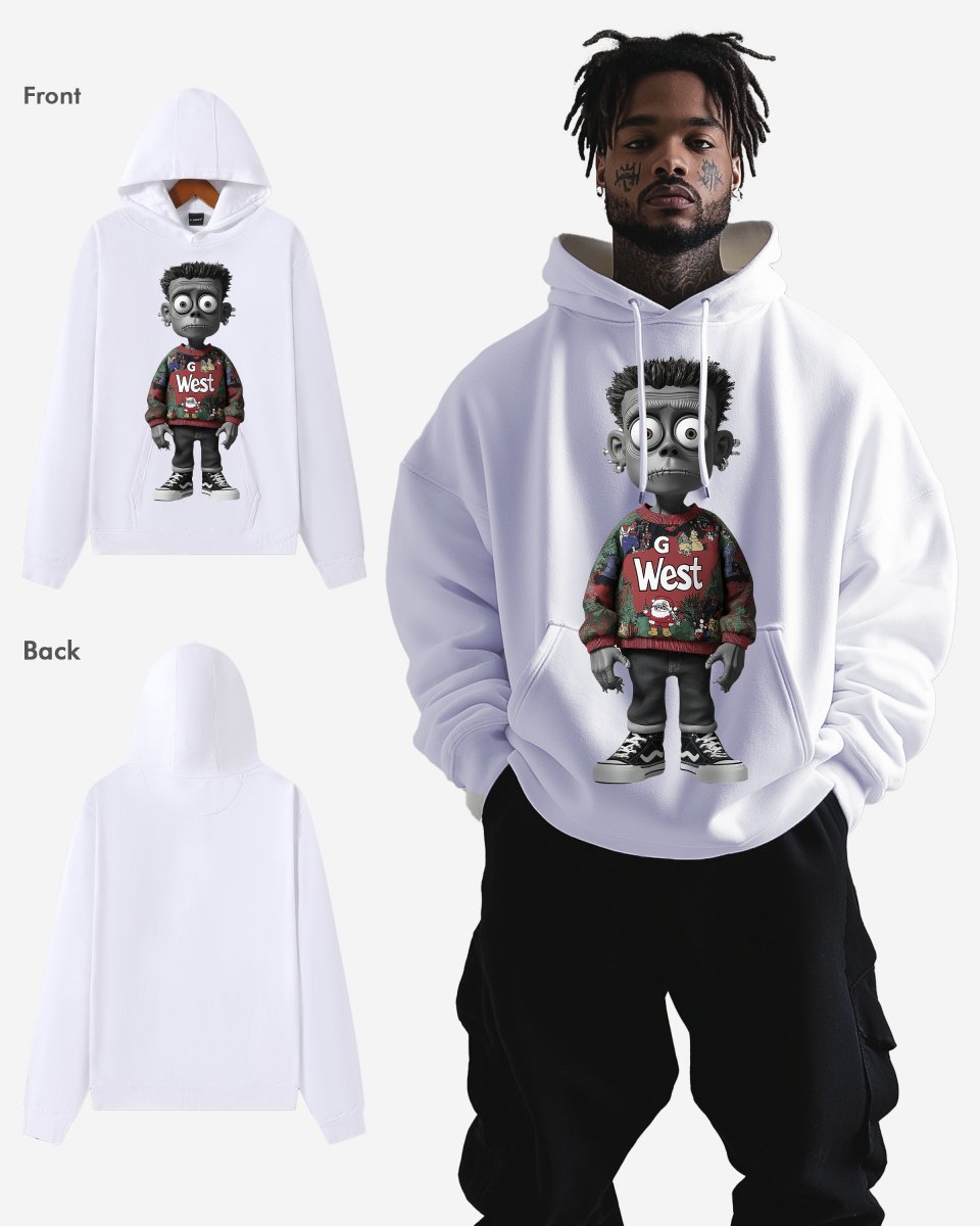 Ugly Xmas Zombie Hoodie