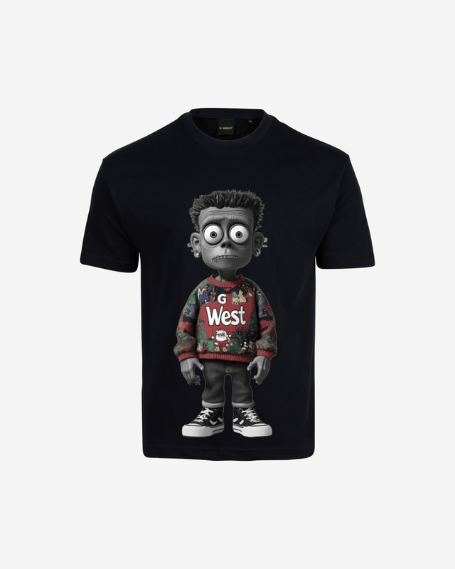 Ugly Xmas Zombie Oversized T Shirt
