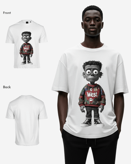 Ugly Xmas Zombie Oversized T Shirt