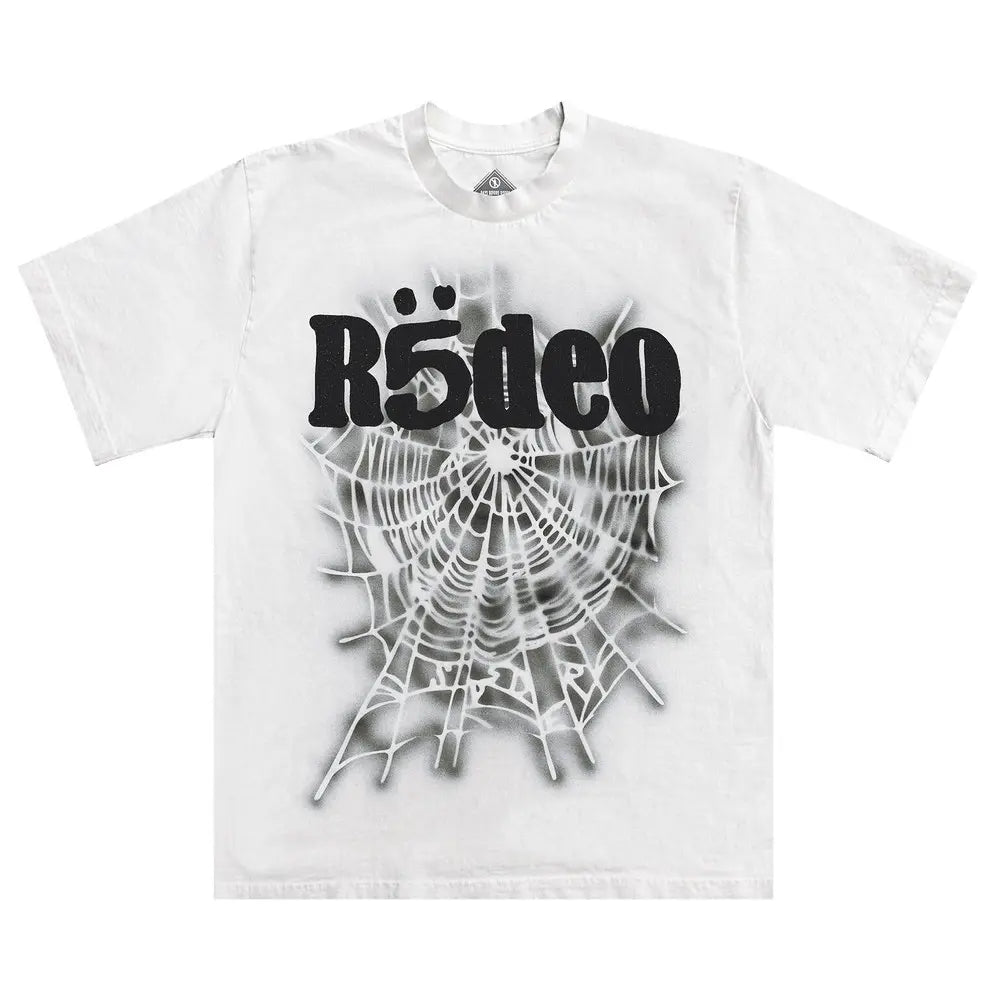 Streetwear outfit styled with a clean white graphic T-shirt for everyday wear