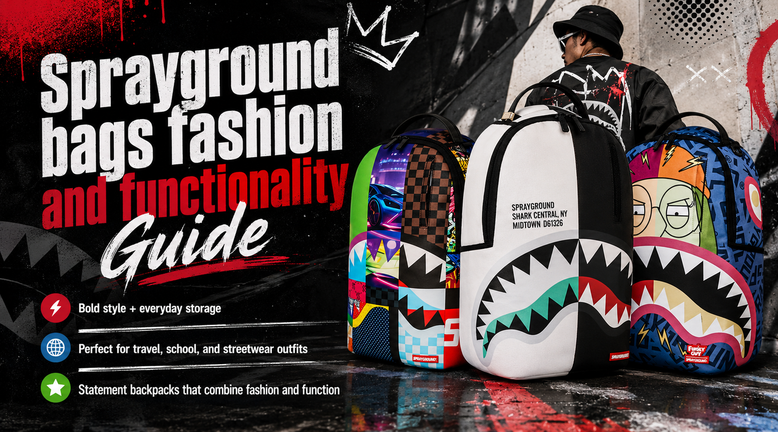 Sprayground bags fashion and functionality Guide 