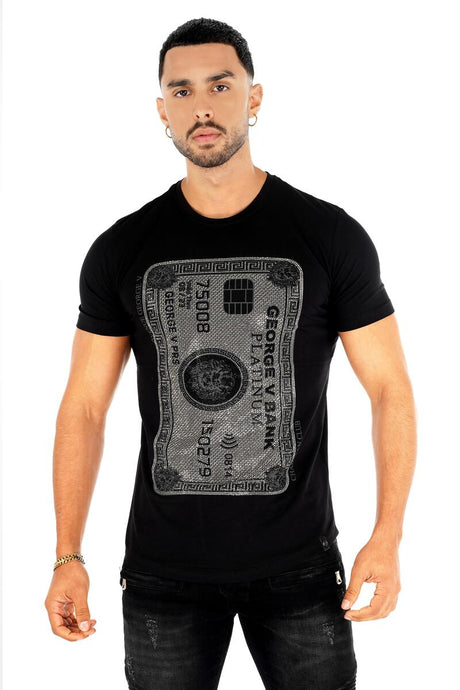 GEORGE V - Black T-shirt Bank Card