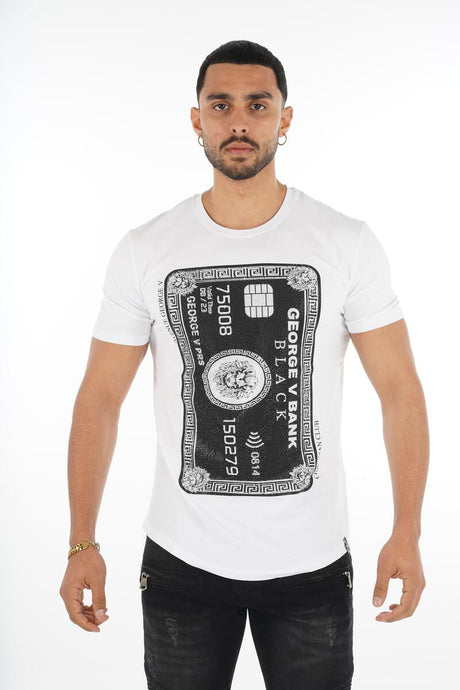 George V White T-Shirt Front View