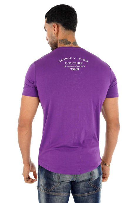 George V Tiger Purple Tee - Back View