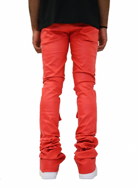 Doctrine - Stacked Wax Jeans - Red