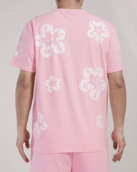 Roku Studio Pink Flower Print T-Shirt Back View
