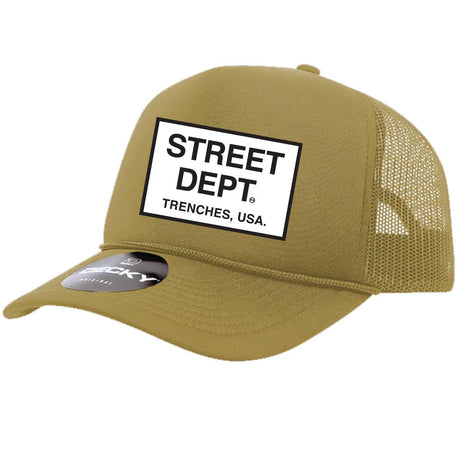 Street Department Trucker Hat Khaki