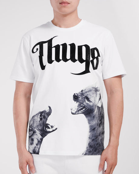 Roku Studio White T-Shirt with Hyena Graphic