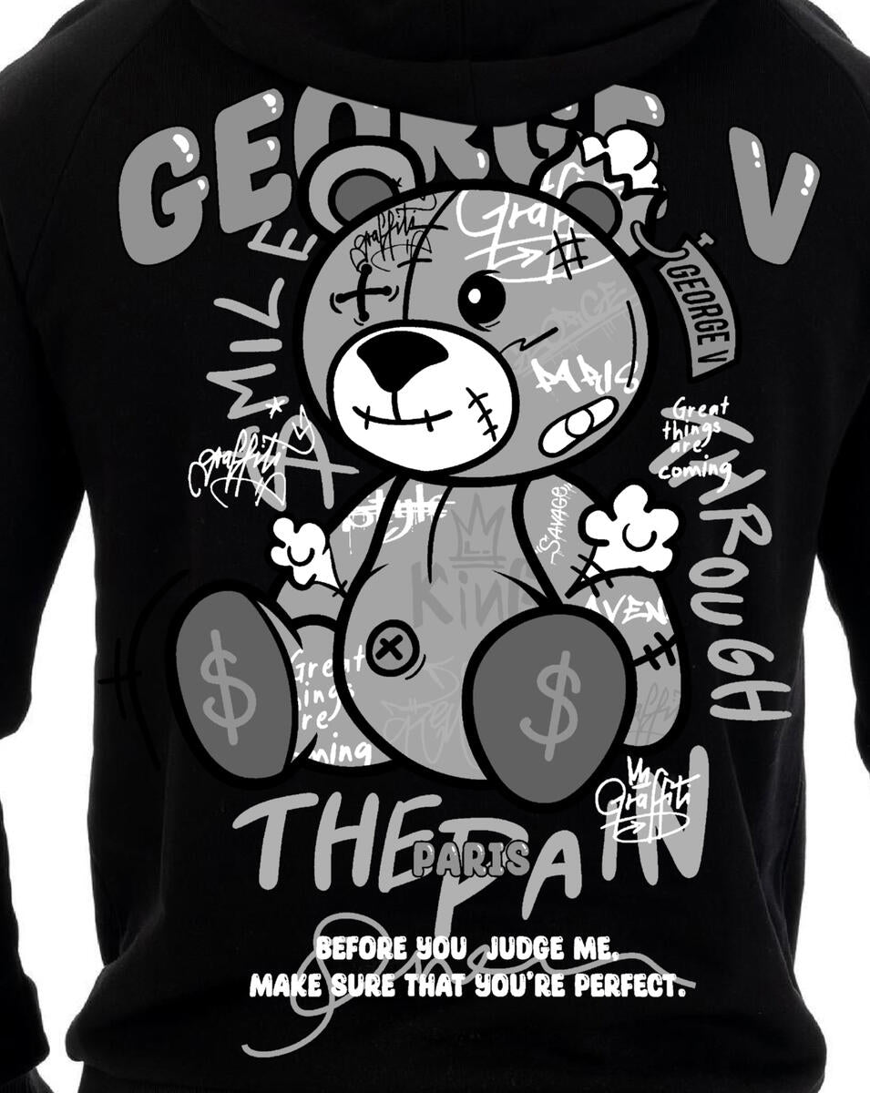 George V Designer Get George V Paris Black Hoodie GV2629 | Dripnation IL