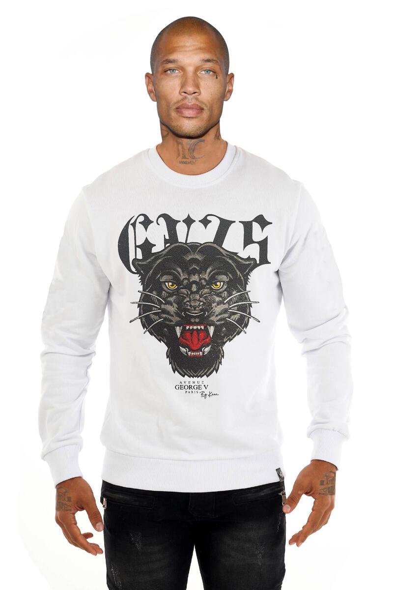 George V Paris Crewneck GV2632 White