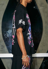Men's Short Set Black Wash Side View