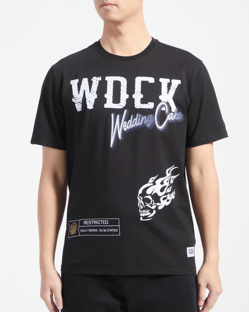 Rebel Mind Ride or Die Black Wedding Cake T-Shirt front view