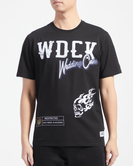 Rebel Mind Ride or Die Black Wedding Cake T-Shirt front view