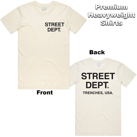 Cream Cotton T-Shirt for Men