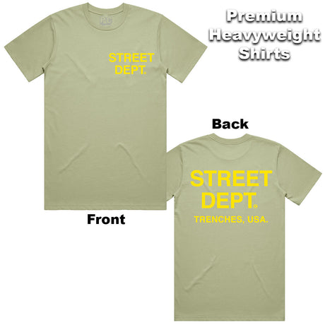 Pistachio and Yellow Men's Streetwear Shirt