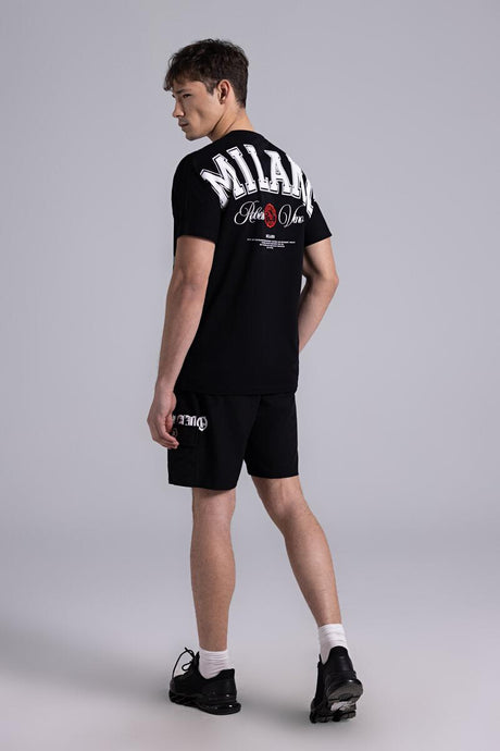 Roberto Vino Milano Black T-Shirt side view